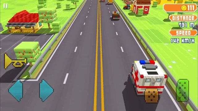 Blocky Highway Traffic Racing Play #1 Truck Ambulance смотреть онлайн
