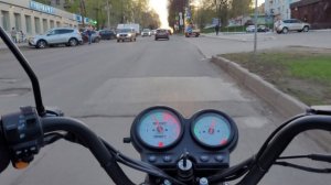 Еду домой на мопеде Кольт. Обкатка.