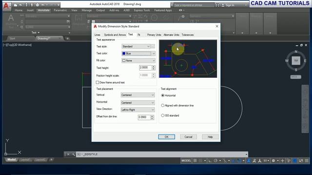 AutoCAD 2018 Tutorial for Beginners 8 HOW TO CHANGE THE DIMENSION STYLE IN AUTOCAD 2018# смотреть онлайн