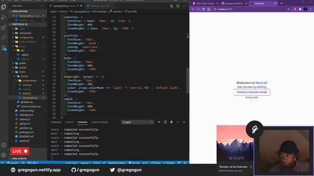 Building a portfolio website with Next.js - Creating text styles in Chakra UI смотреть онлайн