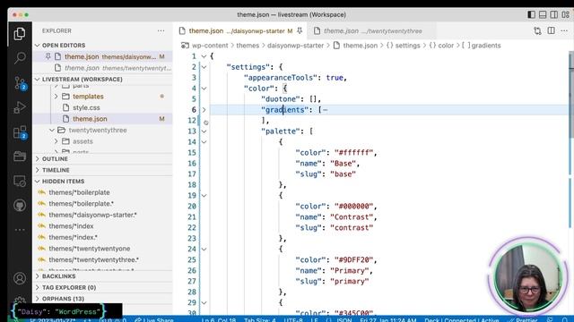 Building a starter Block Theme #4 - Presets in theme.json смотреть онлайн