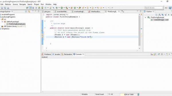 java-swing  FIRST EXAMPLE