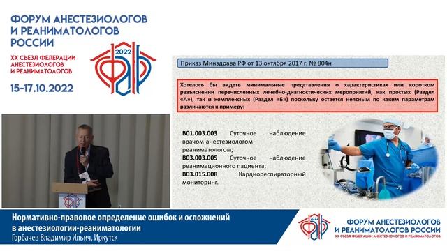 Нормативно-правовое определение ошибок и осложнений в анестезиологии-реаниматологии Горбачев В.И. смотреть онлайн