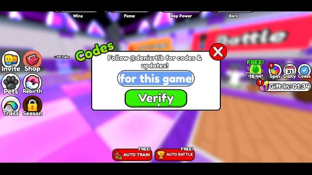 Rap Battle Simulator CODES - ROBLOX Rap Battle Simulator Code [NEW UPDATE 2023] смотреть онлайн
