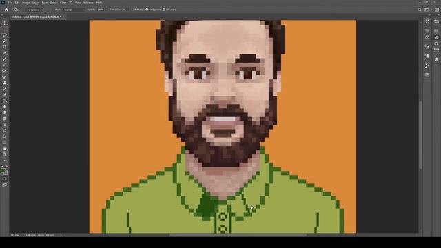 DRAWING with MOUSE and keyboard - PIXEL ART on Photoshop (05) смотреть онлайн
