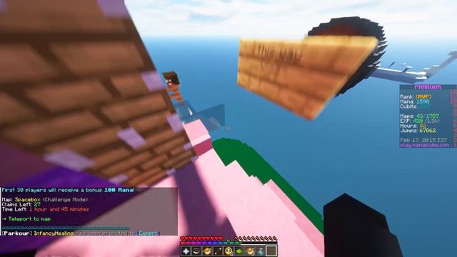 EXPLORING MANACUBE #2 | Baron Easy Parkour Map | Java Edition PTGI HRR 3 смотреть онлайн