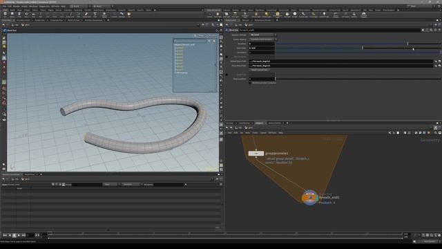 Pattern edge selection using foreach loop Houdini tutorial смотреть онлайн