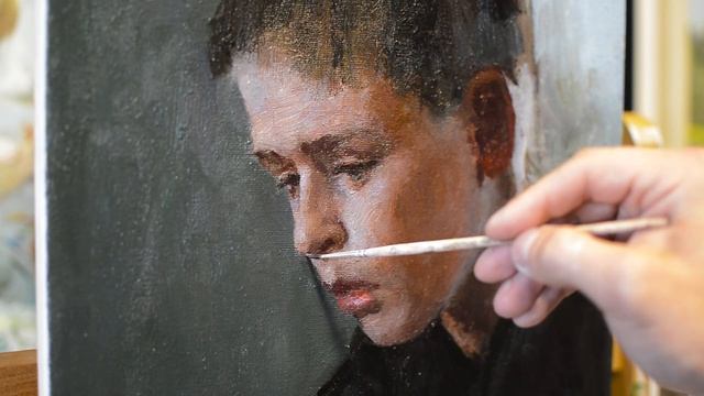 How to paint Portraits in oil on canvas? Tutorial with MFA Sergey Gusev. смотреть онлайн