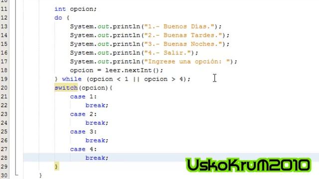 CREAR Un MENÚ con java | Curso Java # 21 смотреть онлайн