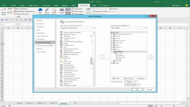 How to enable the Developer tab in Microsoft Excel 2016 смотреть онлайн
