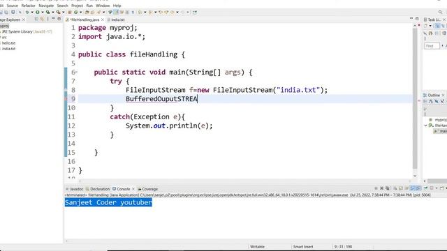 #76 Java Input Output | BufferedOutputStream смотреть онлайн