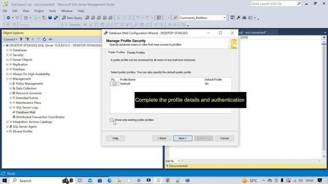 How to configure Database MAIL on SQL Server 2019?