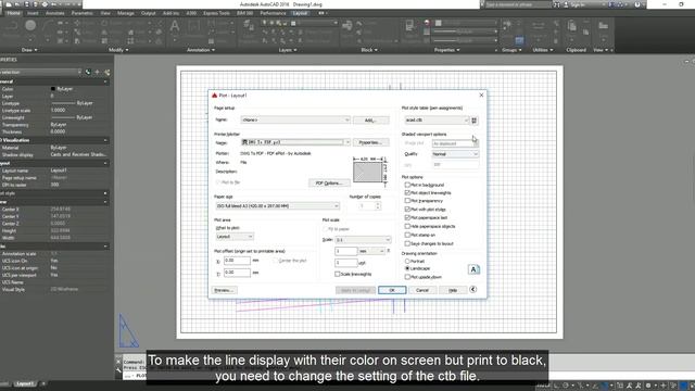 Autocad print color смотреть онлайн