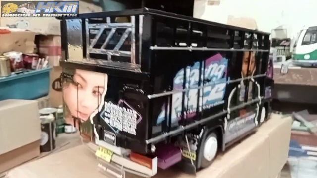 MINIATUR TRUK MITSUBISHI CANTER MBOIS || review смотреть онлайн