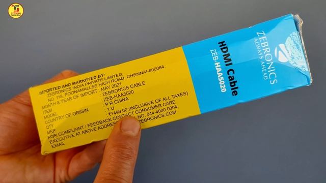 Cheap And Best HDMI Cable | ZEBRONICS Zeb-HAA5020 HDMI Cable | Unboxing | Hindi смотреть онлайн
