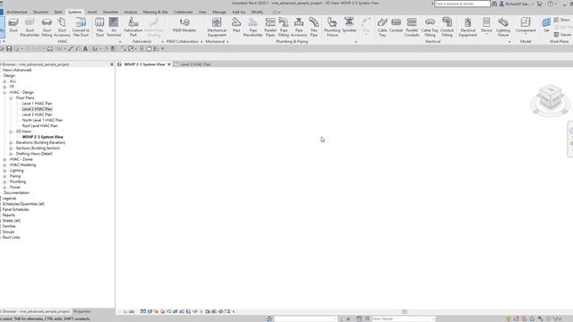 REVIT MEP 2020 - STEP BY STEP TUTORIAL 1 - EXPLORING USER INTERFACE смотреть онлайн