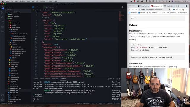 12 Creating the JSON Server смотреть онлайн