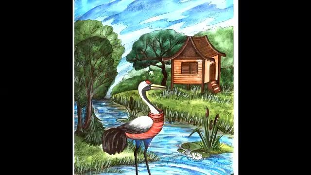 "Долговязый журавель" (русская народная песня) - осенние песни в начальной вальдорфской школе смотреть онлайн