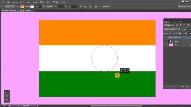 How to Draw Indian Flag for Kids in Photoshop | Design Indian Flag Step By Step смотреть онлайн