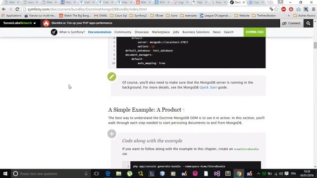 Symfony2.8 Smart City Application - Episode 3 - Finish setting up mongoDB Bundle смотреть онлайн