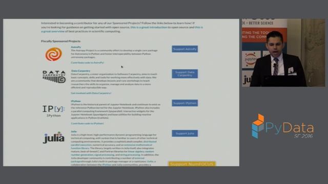 James Powell | Overview of the NumFOCUS Data Science Stack смотреть онлайн