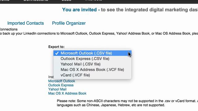 How to Export your Contacts and Email Addresses from LinkedIn смотреть онлайн