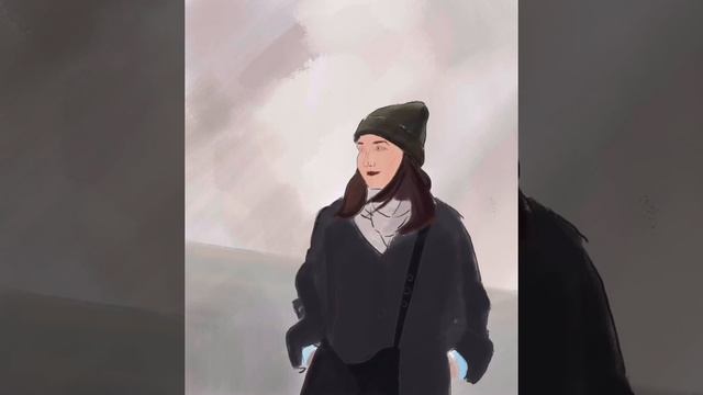 drawing on iPad Pro in PROCREATE/Рисование на айпаде в Procreate смотреть онлайн