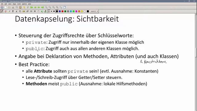 ? JAVA | Datenkapselung & Sichtbarkeit 03 - private / public bei Attributen und Methoden смотреть онлайн