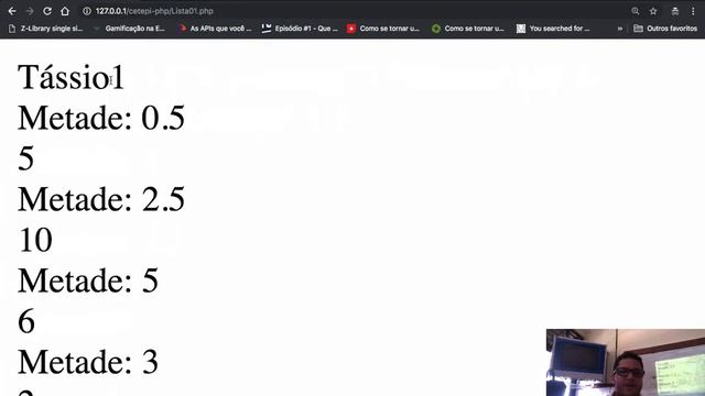 Aula 05 - Programação Web - Exercícios com Repetição e Array (Vetores) com PHP 7 (Tássio Gonçalves) смотреть онлайн