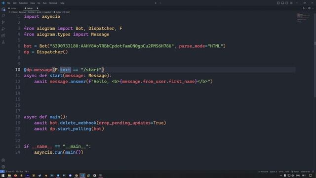 ? Magic AIOgram 3.x [ 1 ] | Создание бота для телеграм на Python смотреть онлайн