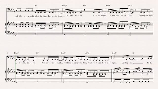 Cello - All of the Lights - Kanye West Sheet Music, Chords, & Vocals смотреть онлайн