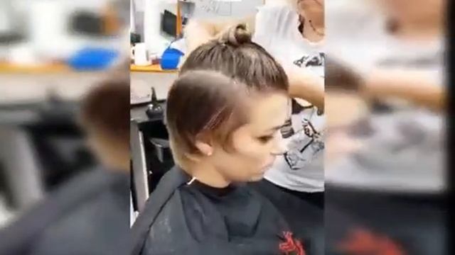 Короткая стрижка. Круглая форма с градуировкой в технике Vidal Sassoon смотреть онлайн