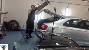 Удаление вмятин без покраски Skoda Rapid