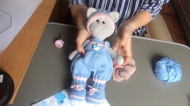 Кошечка-тильда вязанная. смотреть онлайн