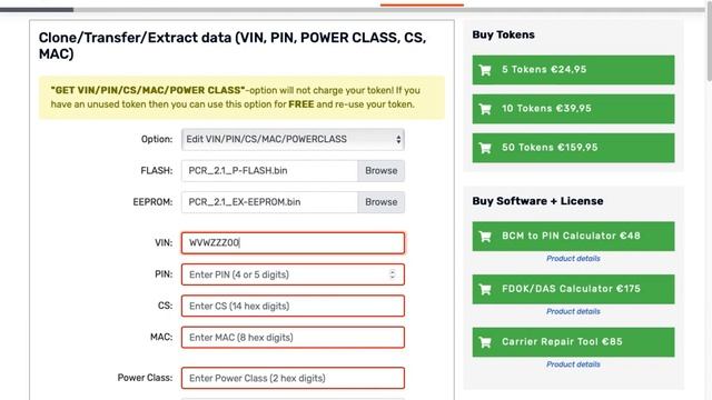 Continental Simos PCR2.1 Immo Editor ECU Clone Tool Transfer Extract Edit VIN PIN CS MAC POWERCLASS смотреть онлайн