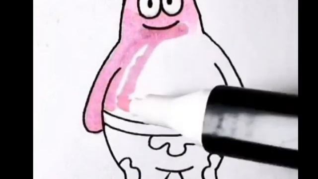 Как нарисовать Патрика легко и просто смотреть онлайн