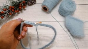 Пушистая шапка из ангоры