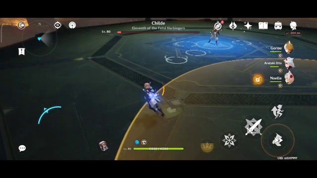 Genshin Impact on Poco X3 NFC - Geo team vs Tartaglia смотреть онлайн
