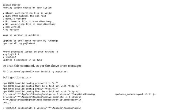 Trying to use SPFX + React. Error "yo : The term 'yo' is not recognized as the name of a cmdlet" смотреть онлайн
