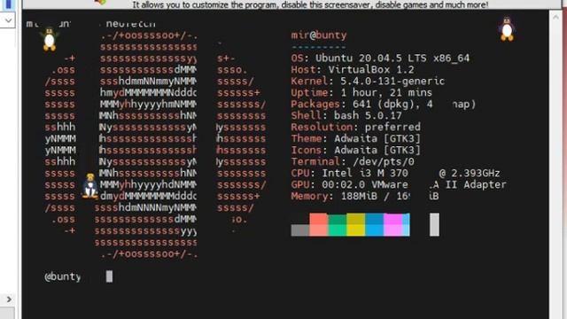 Скринсейвер программы MobaXterm :-) смотреть онлайн