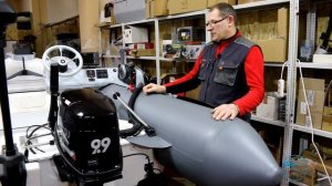 Лодка РИБ Винбот 420 оснащение. Мотор лодочный Тохатсу  9.9 переделка из румпеля в дистанцию.