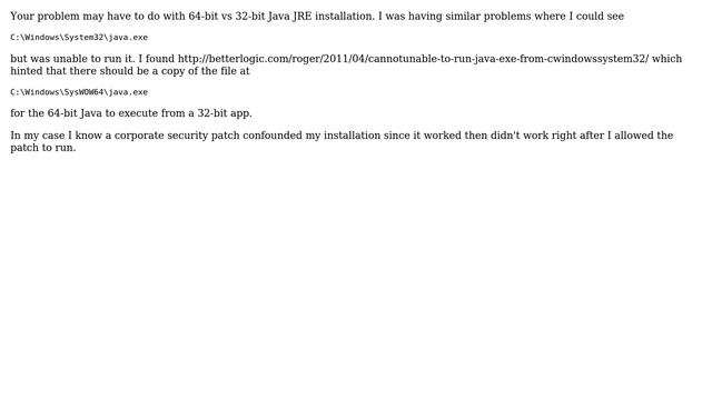 Why wont java execute from c:WindowsSystem32? (3 Solutions!!) смотреть онлайн