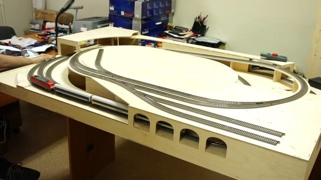 Тестовый прогон. Подмакетник ЖД. Масштаб H0 смотреть онлайн