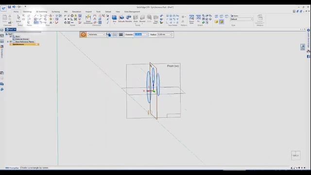 Locking Sketch Plane Tutorial for Siemens Solid Edge смотреть онлайн
