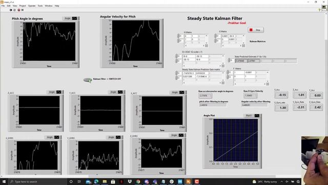 Steady state Kalman filter using MPU9250 with LabVIEW and STM32 смотреть онлайн