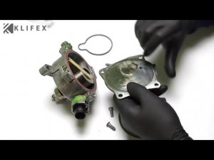 Ремонт вакуумного насоса Volvo 31375107, 31258031  Установка ремкомплекта