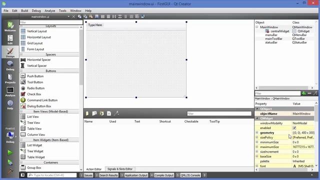 Qt Tutorials For Beginners 4 - First Qt GUI widget Application смотреть онлайн