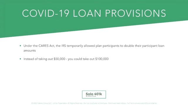 Solo 401k Participant Loan Webinar смотреть онлайн