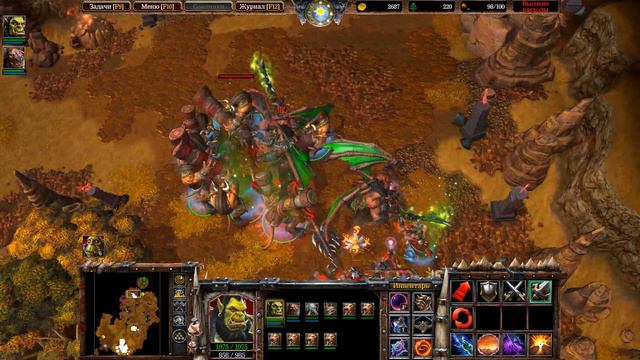Прохождение Warcraft III Reforged. Высокая сложность. Кампания орды. Глава 8. Часть 3 смотреть онлайн
