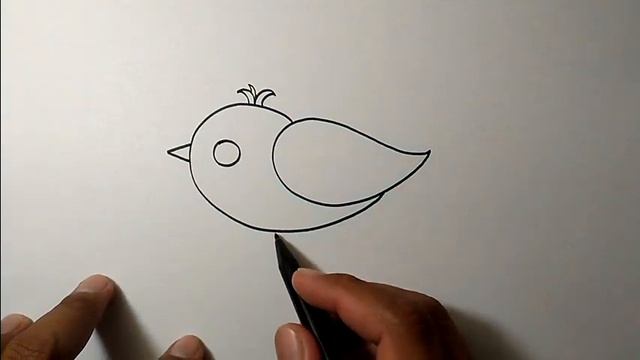 Bird drawing tutorial for beginners | Super Easy смотреть онлайн